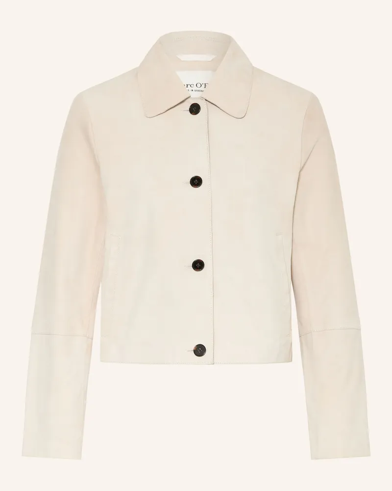 Marc O'Polo Lederjacke beige Beige
