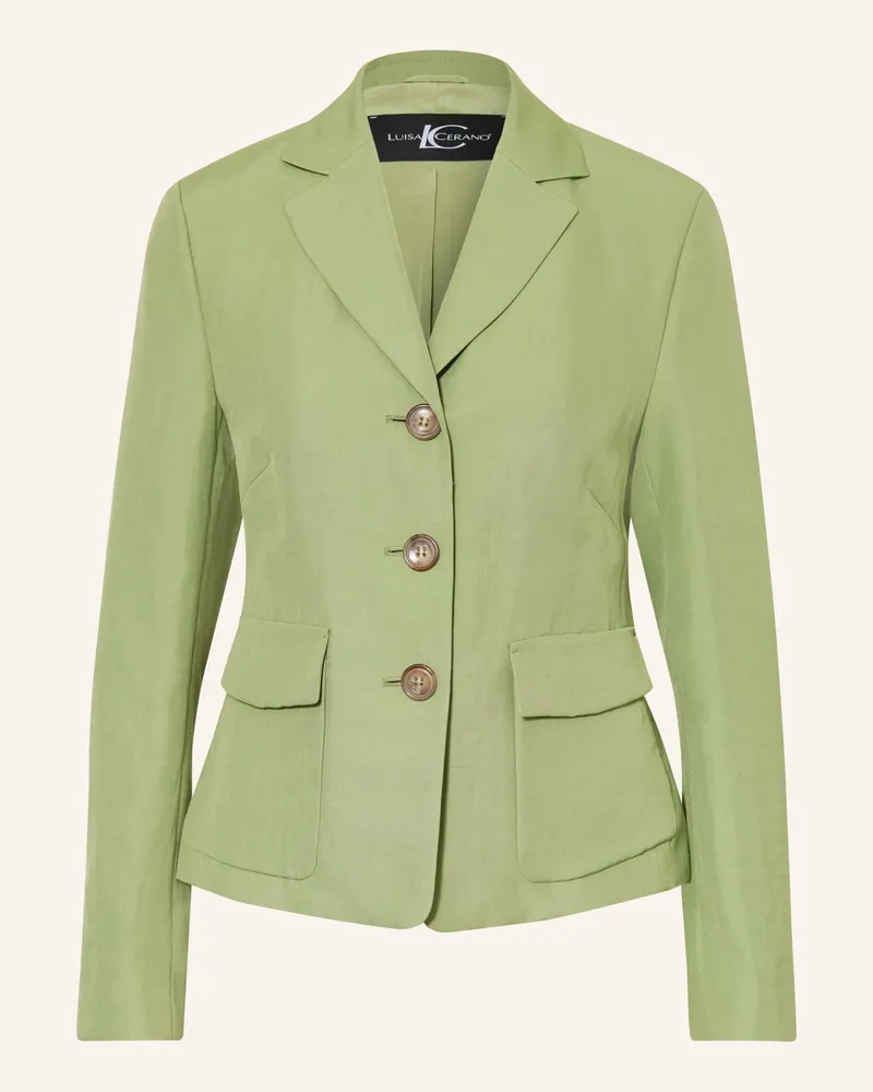 Luisa Cerano Blazer Mit Leinen gruen Grün