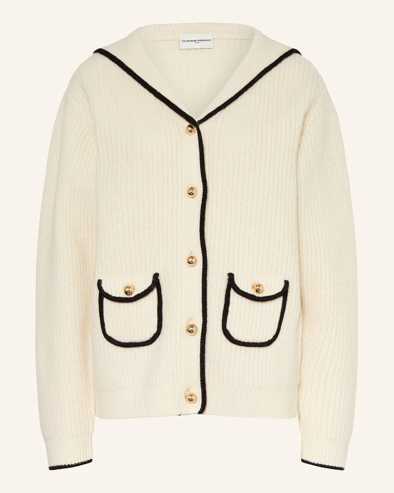 Claudie Pierlot Strickjacke Madeleine weiss Ecru