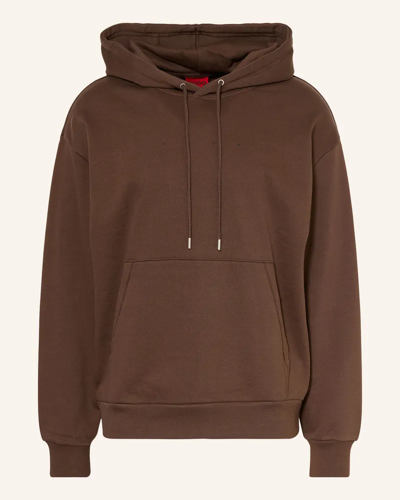 HUGO BOSS Hoodie Devrohood braun Dunkelbraun
