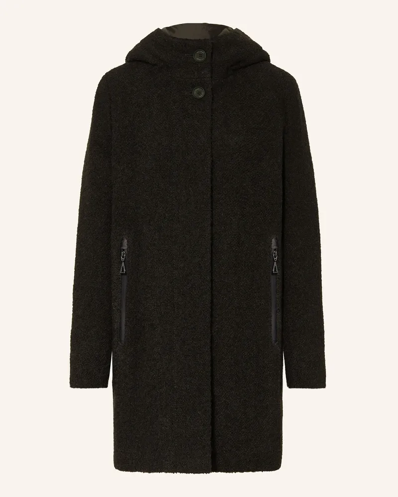 Gil Bret Bouclé-Jacke schwarz Schwarz