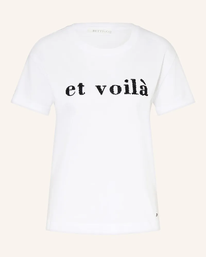 Betty Barclay T-Shirt mit Schmucksteinen Weiss