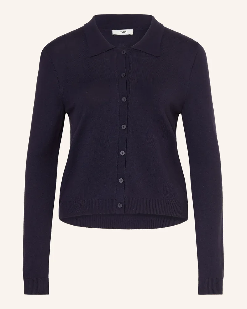 Mavi Jeans Strickjacke blau Dunkelblau