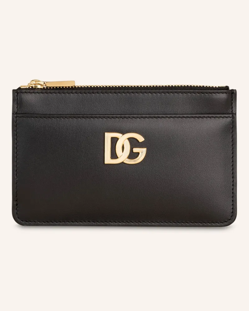 Dolce & Gabbana Kartenetui mit Münzfach Schwarz