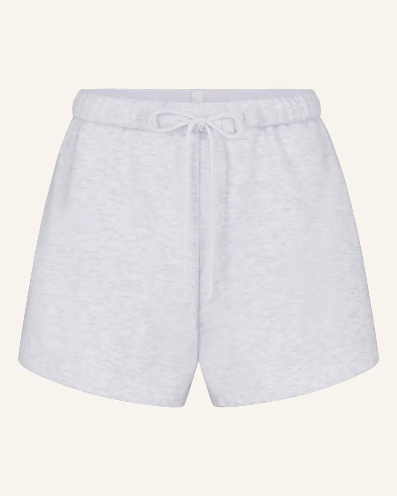 SKIMS Lounge-Shorts Cotton Fleece grau Hellgrau