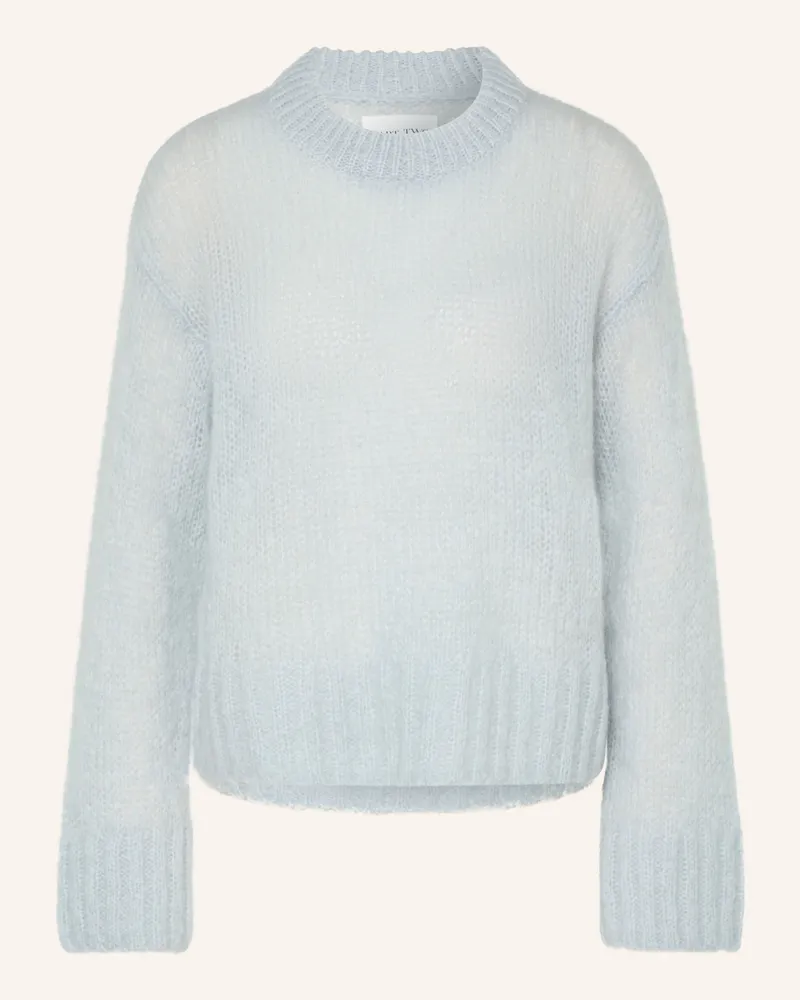 Part Two Mohair-Pullover Sillepw blau Hellblau