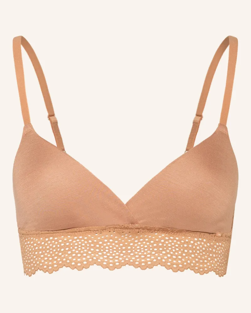 Skiny Triangel-BH EVERY DAY BAMBOO LACE Braun