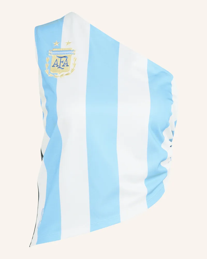 adidas One-Shoulder-Top ARGENTINIEN RECONSTRUCTED BRINGBACK Weiss