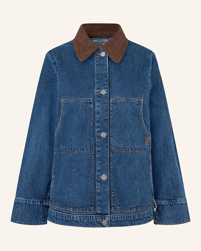 Baum und Pferdgarten Jeansjacke BENILDA Blau