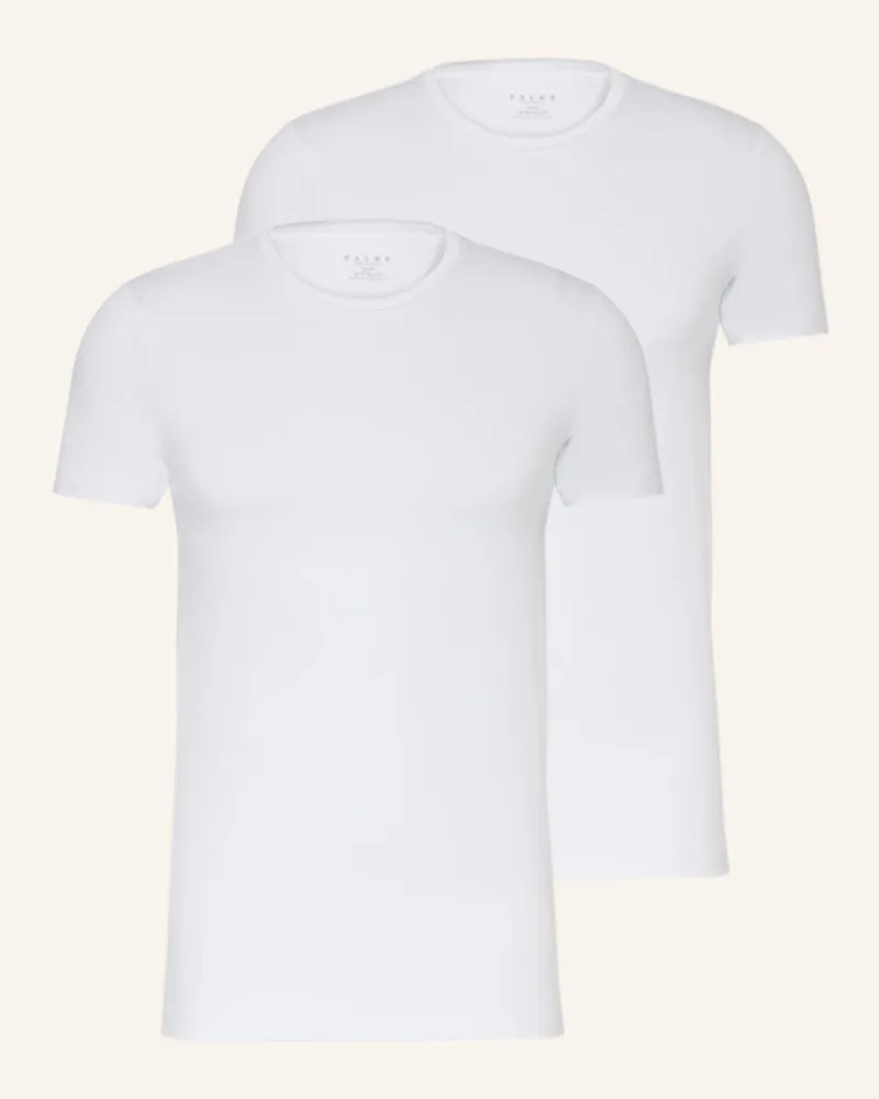 Falke 2er-Pack T-Shirts DAILY COMFORT Weiss