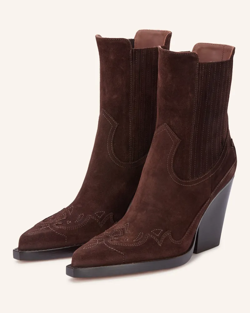 Paris Texas Cowboy Boots Dallas braun Dunkelbraun