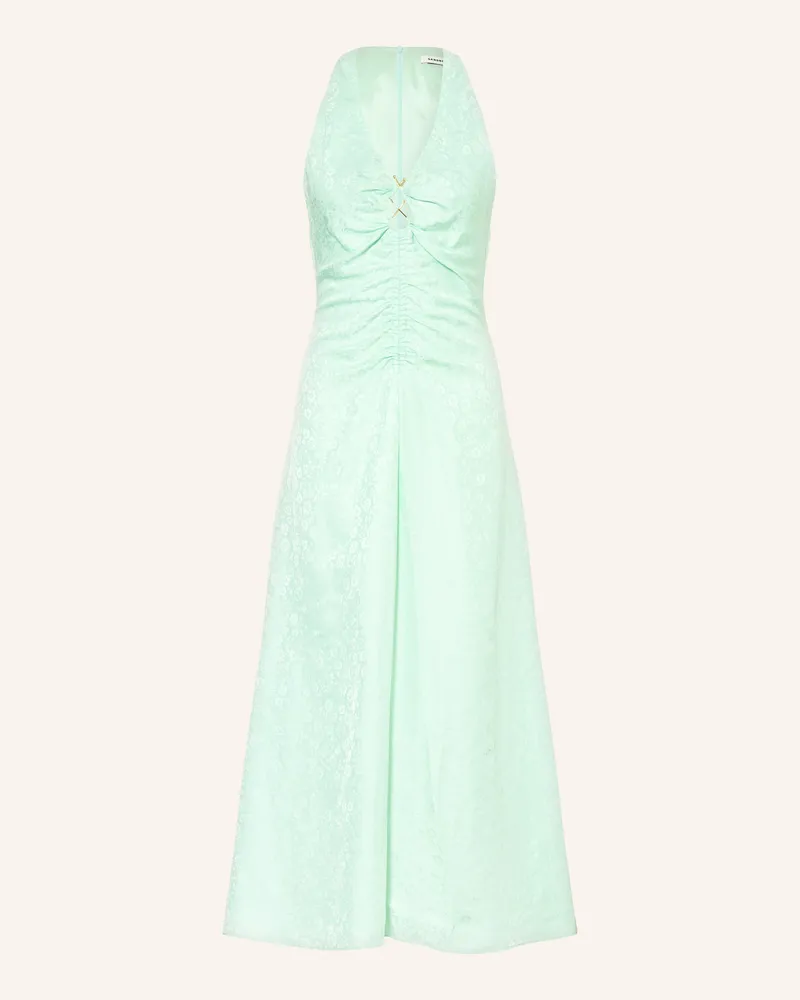 Sandro Kleid Mit Leinen gruen Mint