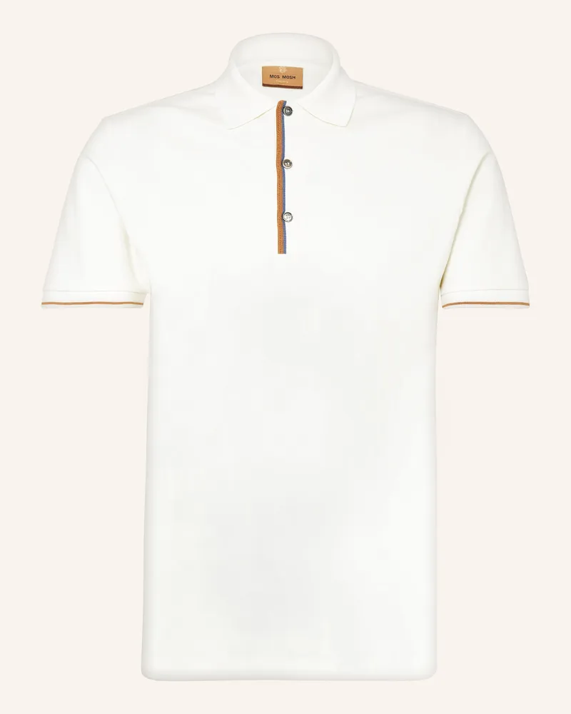 Mos Mosh Piqué-Poloshirt Mmgharvey weiss Ecru
