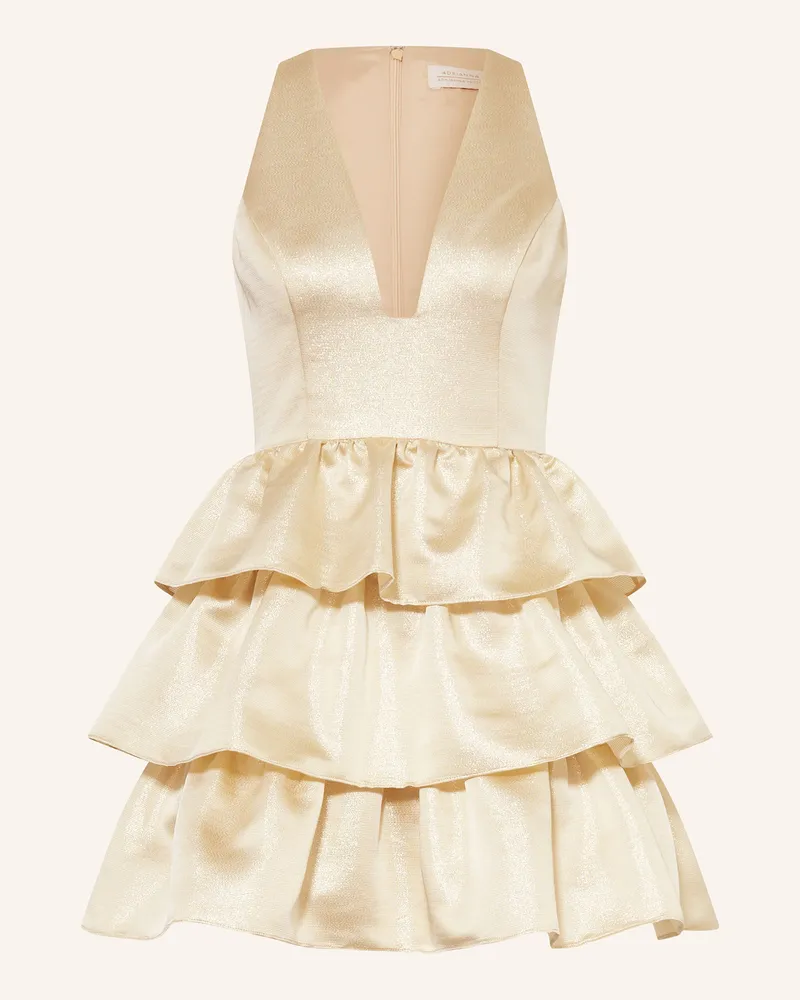 Adrianna Papell Cocktailkleid Mit Glitzergarn Und Rüschen gold Gold
