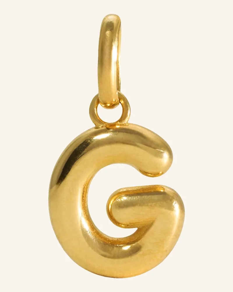 POMPIDOU Anhänger Puffy Letter G By Glambou gold Gold