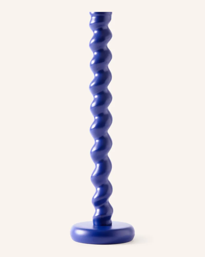 POLSPOTTEN Kerzenhalter Twister Xl blau Dunkelblau