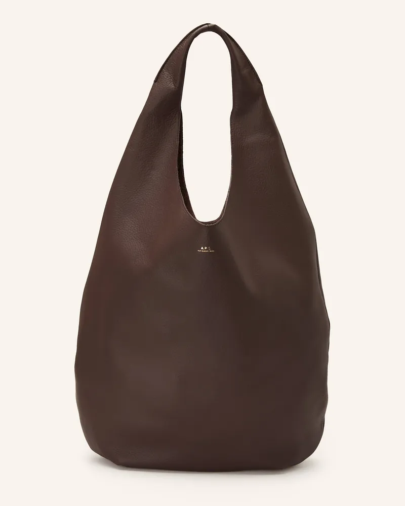 A.P.C. Beuteltasche LA NEIGE Dunkelbraun
