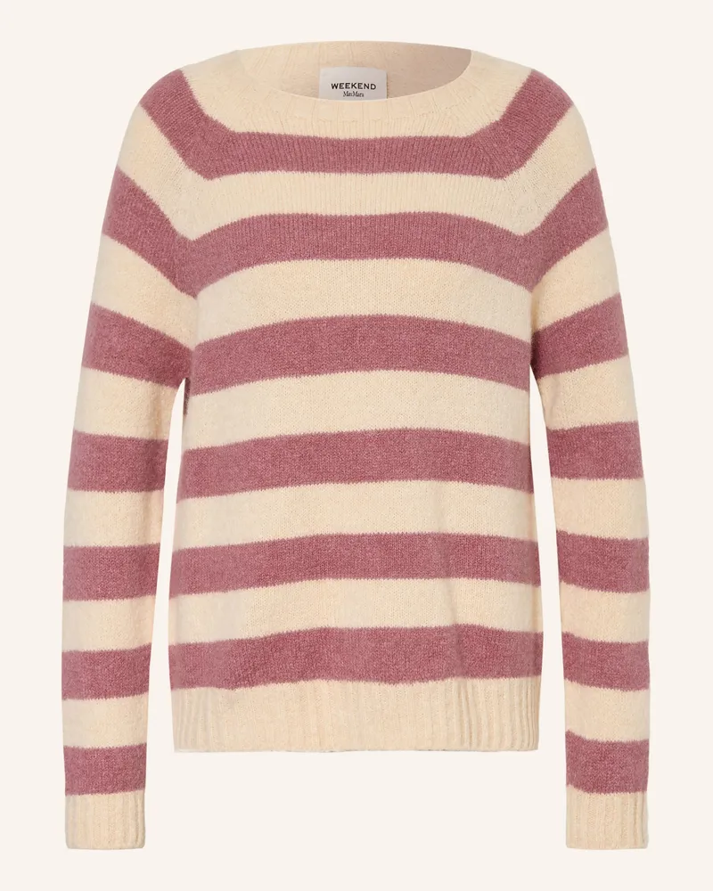 Max Mara Pullover Ghiacci Mit Alpaka rosa Altrosa