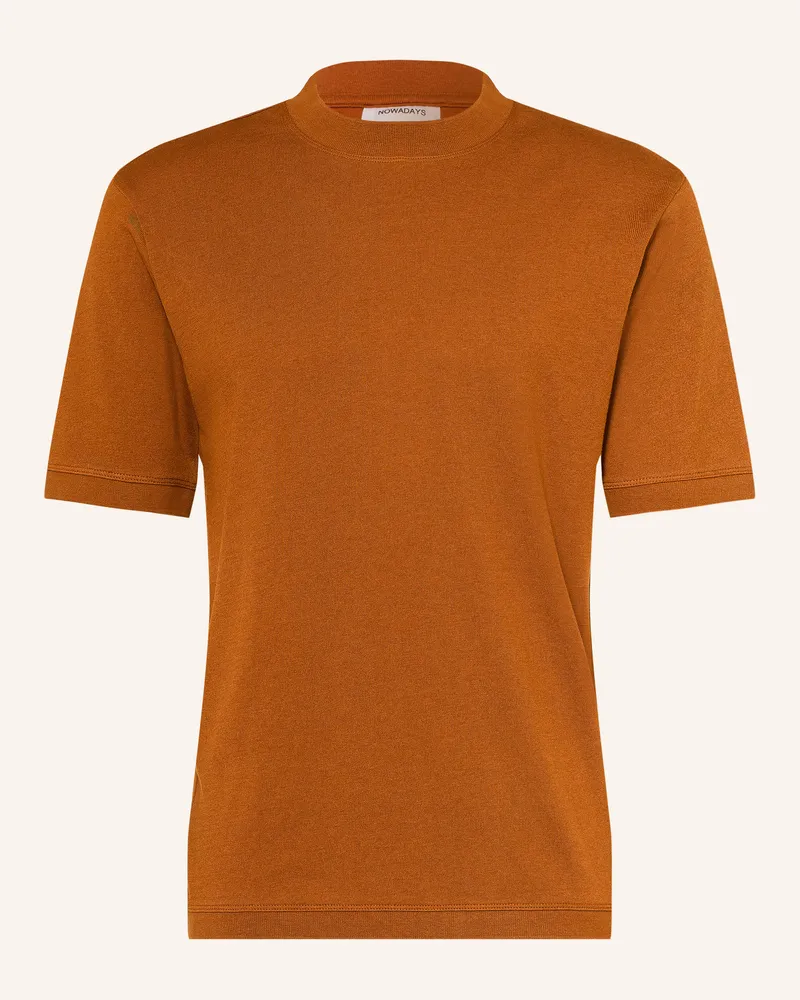 Nowadays T-Shirt braun Braun