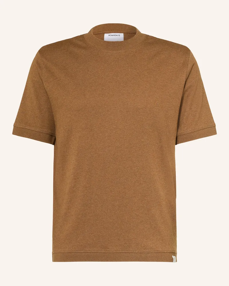 Nowadays T-Shirt braun Braun