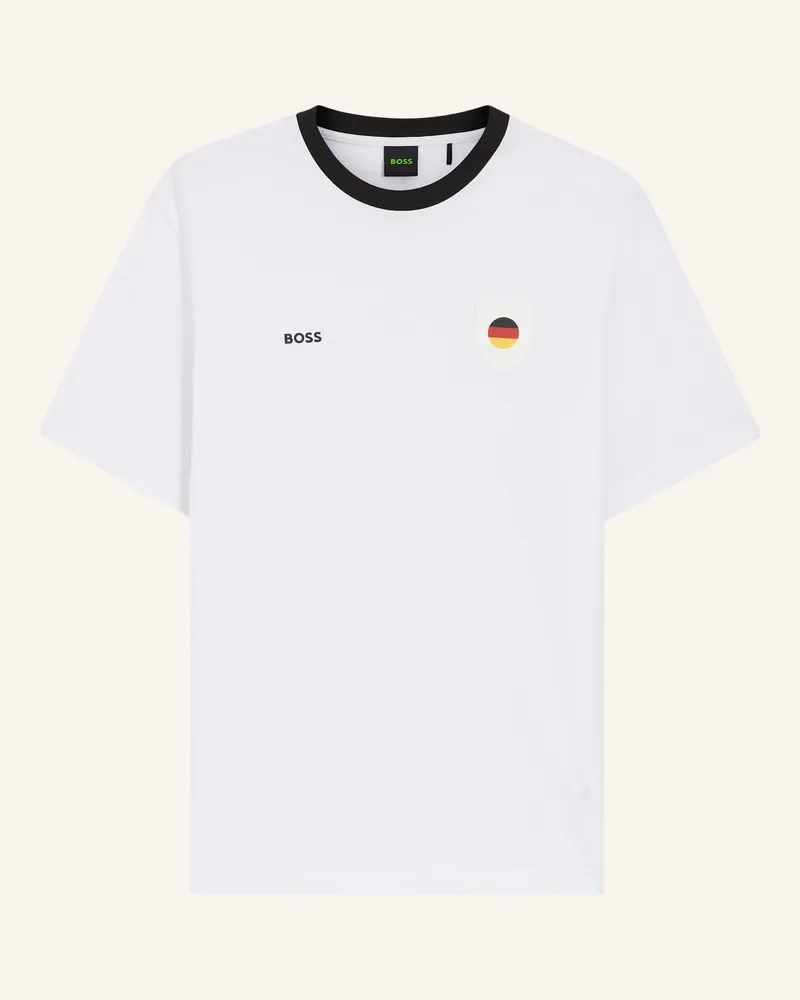 HUGO BOSS T-Shirt TS_BB BC LUX TEE Regular Fit Weiss