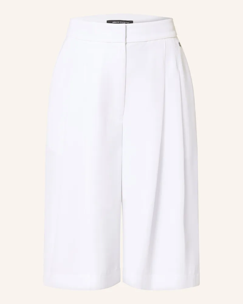 Armani Exchange Bermudas Mit Plissees weiss Weiss