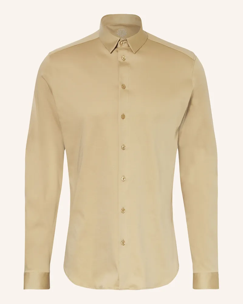 Mos Mosh Jerseyhemd MARCO Extra Slim Fit Beige