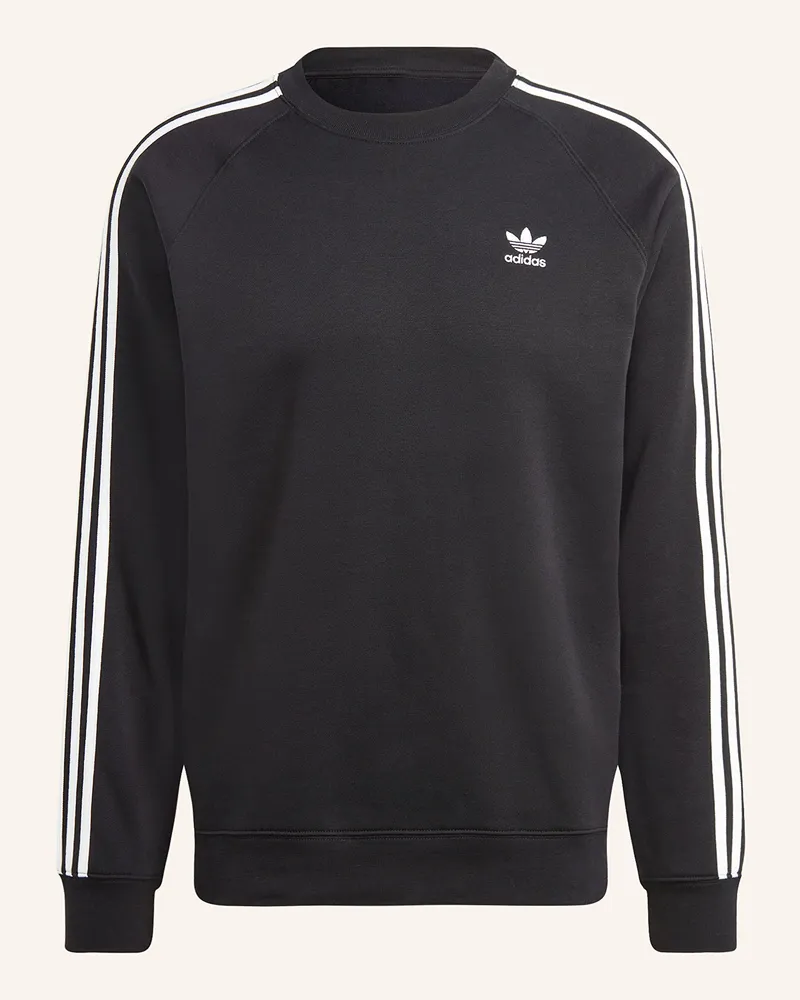 adidas Sweatshirt ADICOLOR CLASSICS 3-STRIPES CREW Schwarz