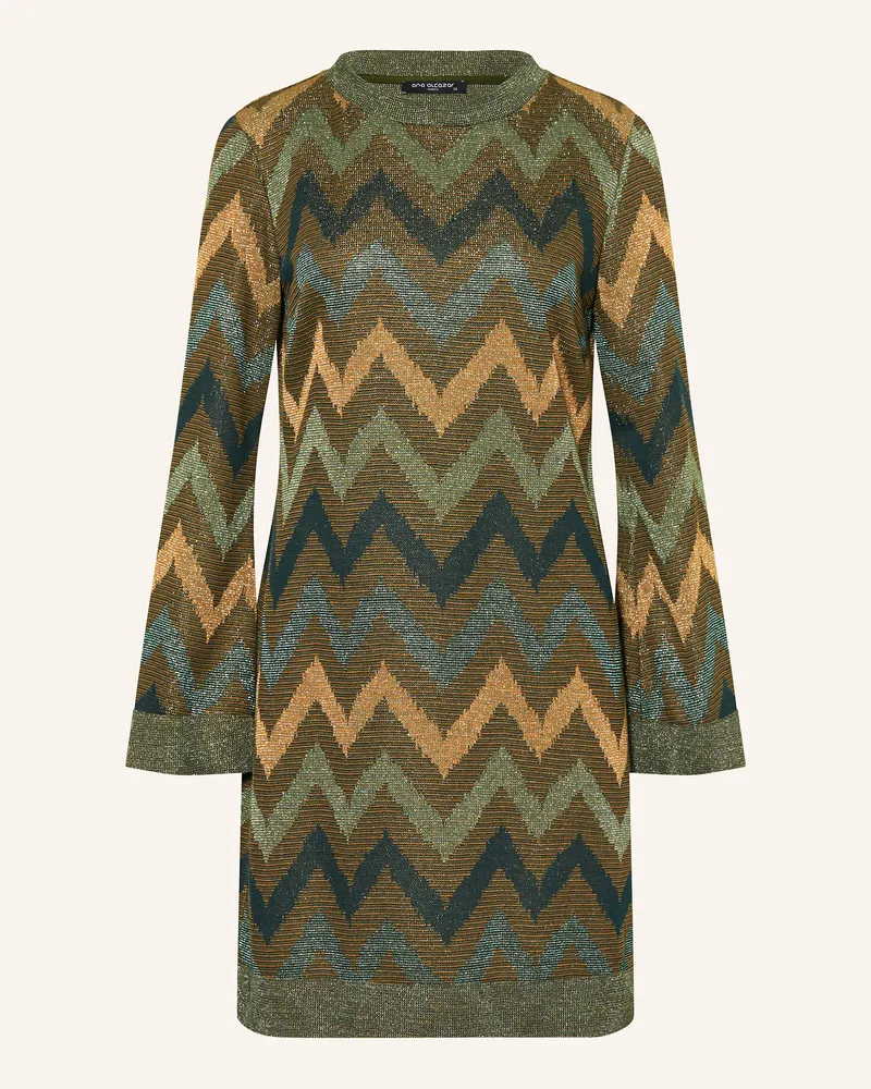 ana alcazar Cocktailkleid mit Glitzergarn Dunkelgrün