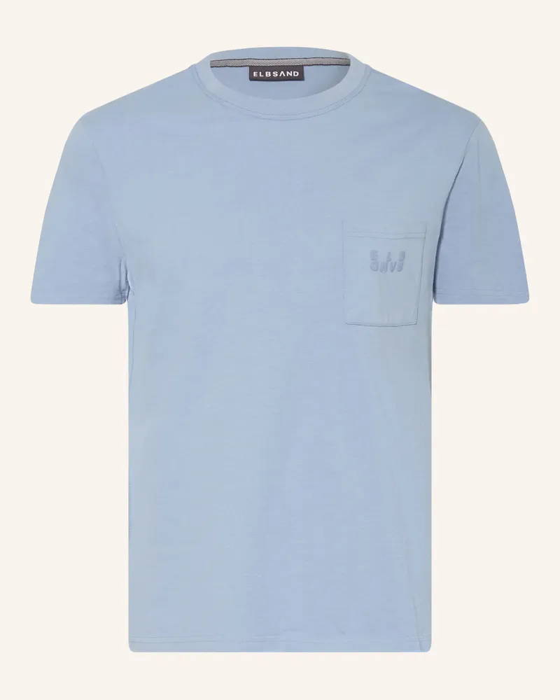 ELBSAND T-Shirt Salo blau Hellblau