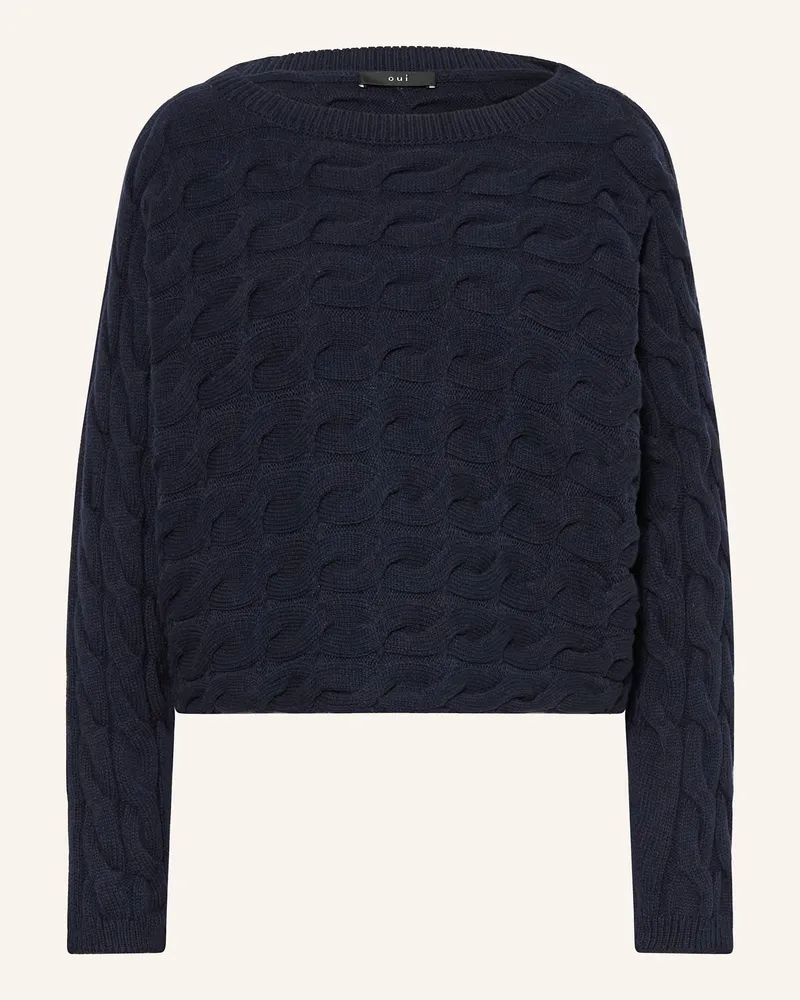 Oui  Pullover Sirah blau Dunkelblau