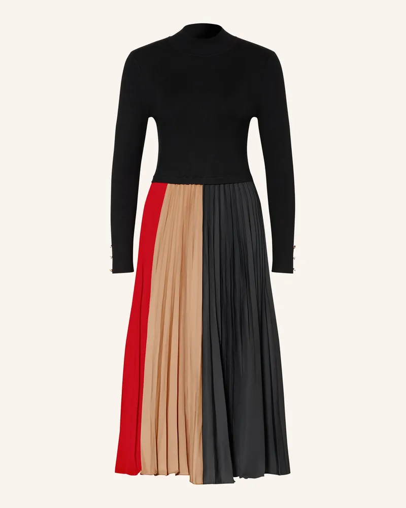 Phase Eight Kleid Kiera Im Materialmix schwarz Schwarz