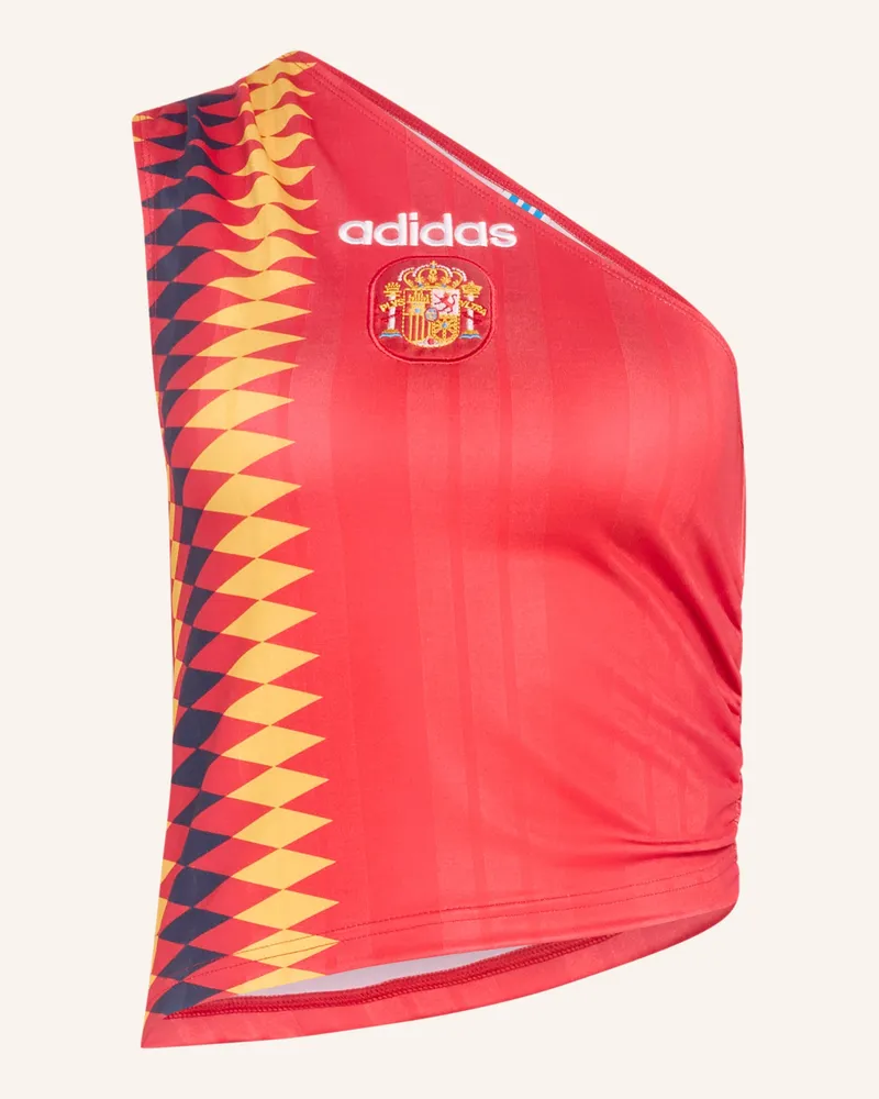 adidas One-Shoulder-Top Spanien Reconstructed Bringback rot Rot