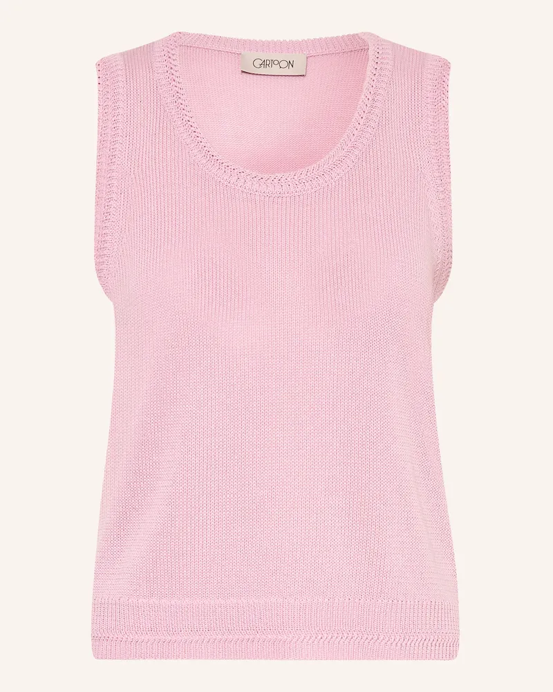 Cartoon Pullunder Rosa