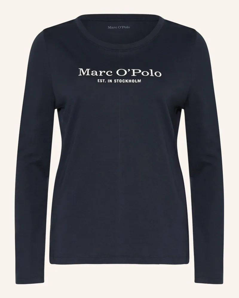 Marc O'Polo Schlafshirt blau Dunkelblau