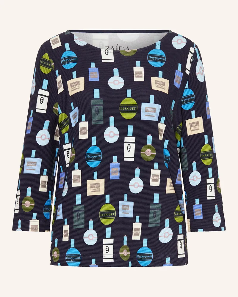 ZAíDA Shirt mit 3/4-Arm Dunkelblau
