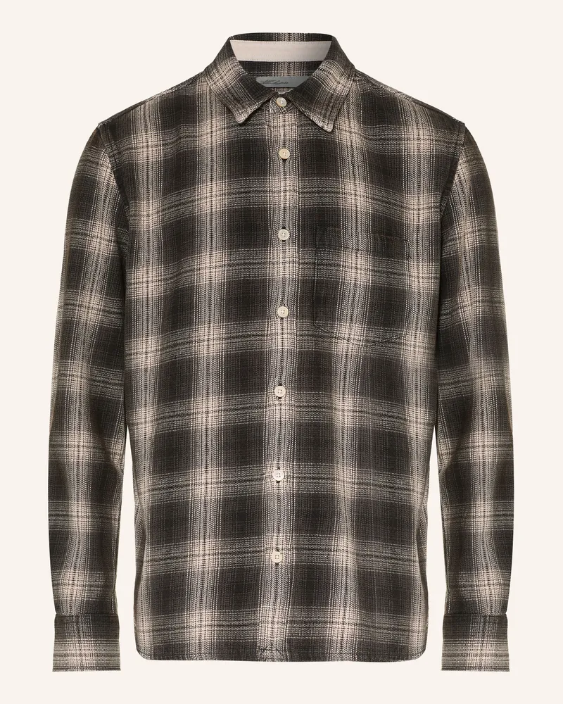 AllSaints Hemd Wrent Comfort Fit braun Dunkelbraun