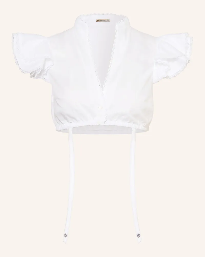 Gottseidank Dirndlbluse Julia weiss Weiss