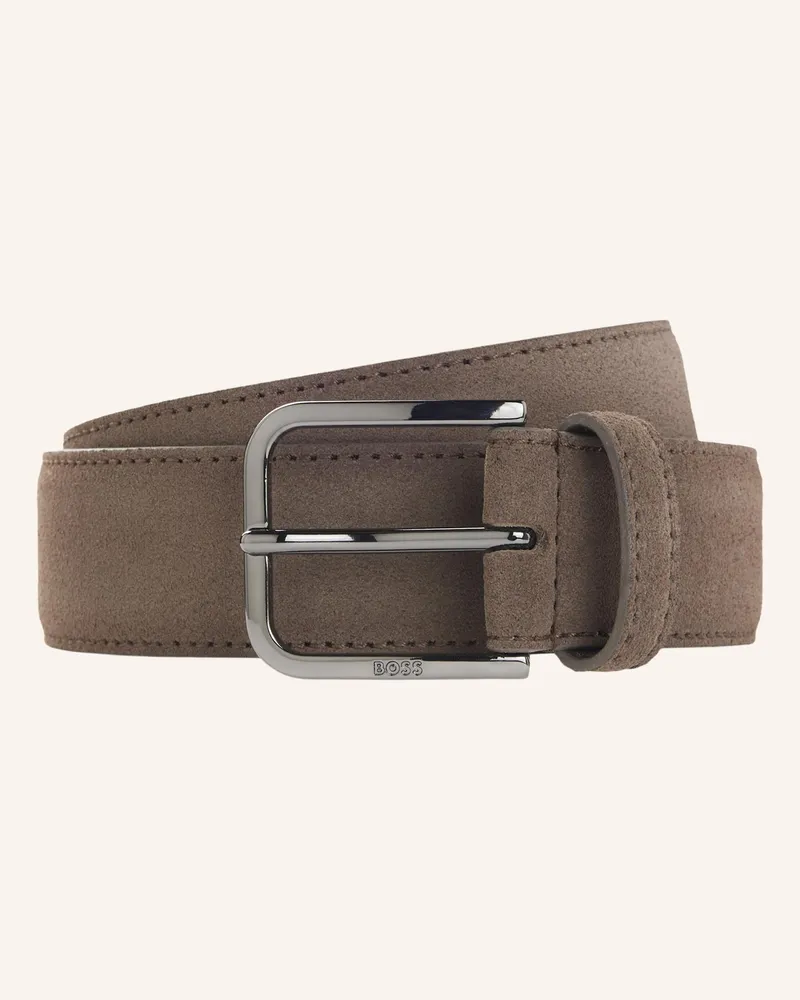 HUGO BOSS Business Gürtel Madison-B1_Sdgm_Sz35 gruen Khaki