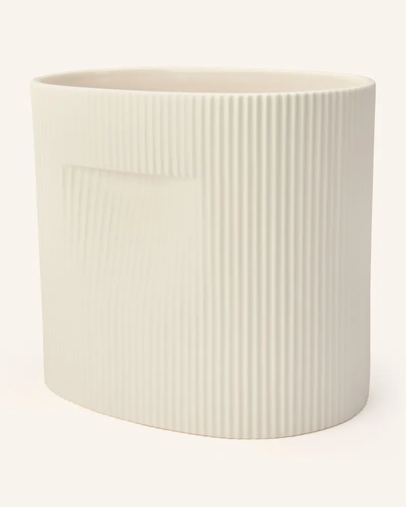 Muuto Blumentopf Ridge weiss Creme