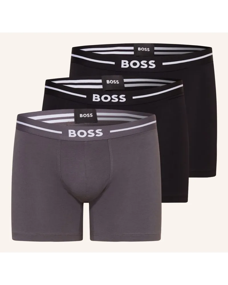 HUGO BOSS 3er-Pack Boxershorts Gruen