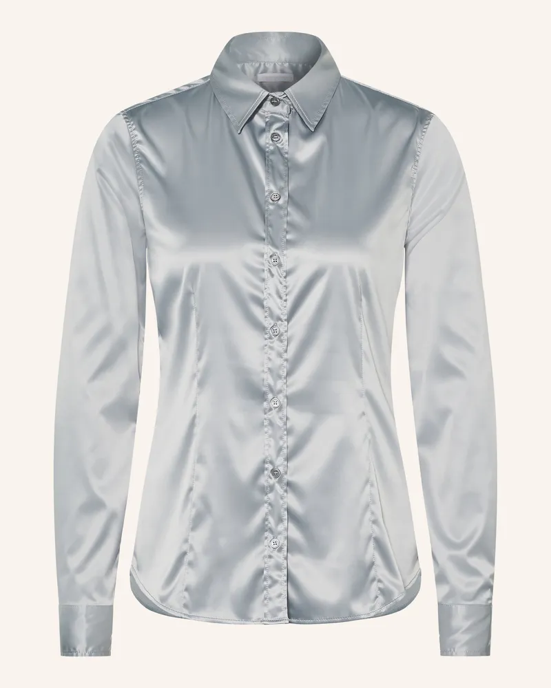 Robert Friedman Hemdbluse Agata Aus Satin grau Grau