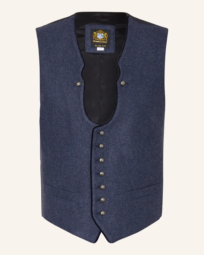 Hammerschmid Trachtenweste VIZENZ Slim Fit Blau