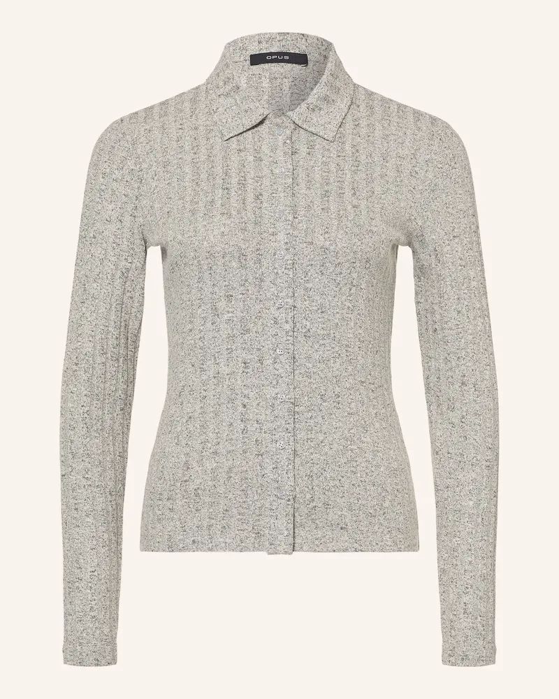 OPUS Strickjacke Sitami grau Hellgrau