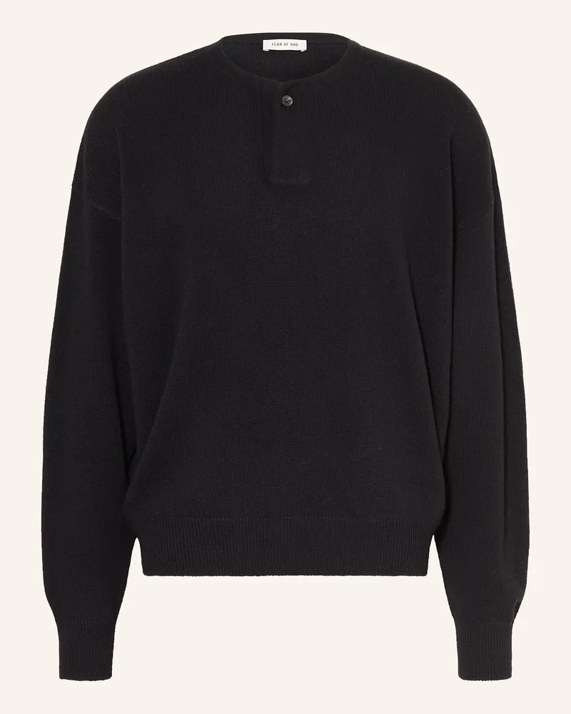 Fear of God Henley-Shirt Schwarz