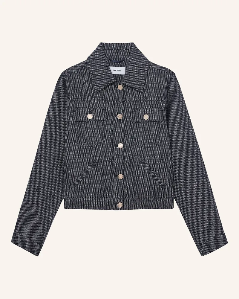 Reiss Leinenjacke Bree blau Dunkelblau
