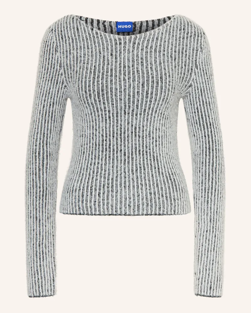 HUGO BOSS Pullover Sibilla grau Schwarz