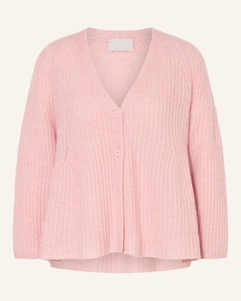 hemisphere Strickjacke Mit Cashmere rosa Rosa