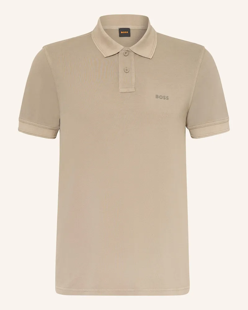 HUGO BOSS Piqué-Poloshirt Prime gruen Khaki