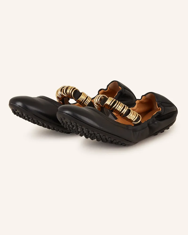 TOD'S Mary-Jane-Ballerinas Schwarz